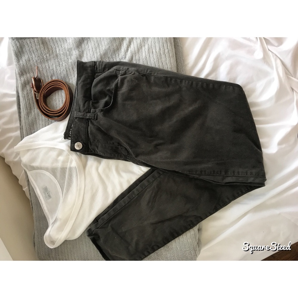 AEO Sateen Forest Green Jeggings